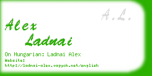 alex ladnai business card